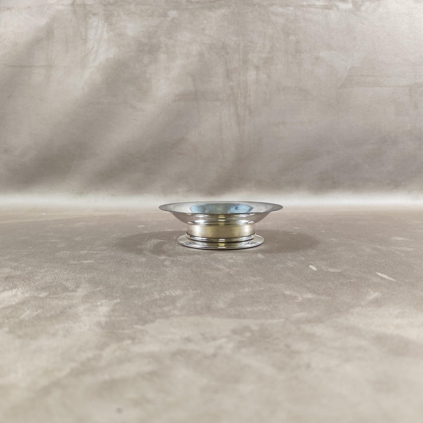 VERY RARE Moule à beurre Coquillor en métal argenté Poinçon d'Orfèvre Made in France Vintage 1950