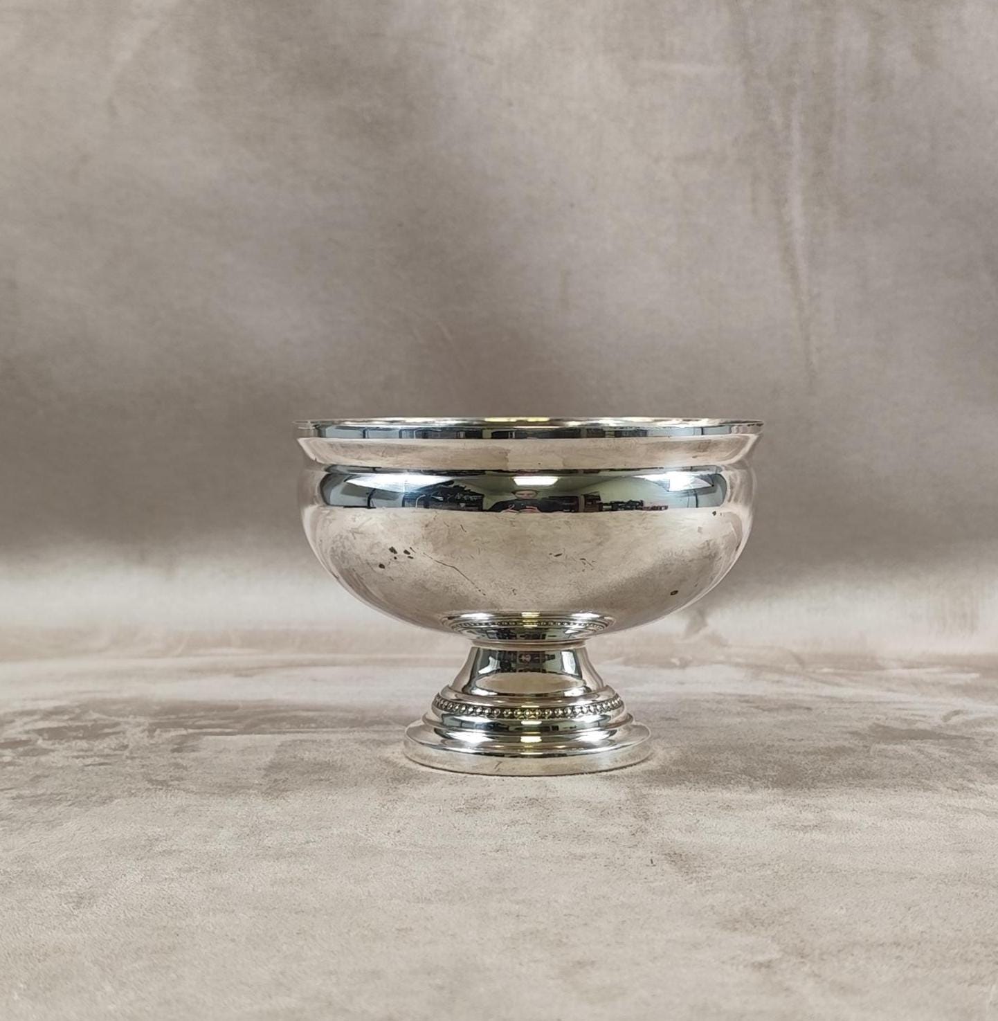 Coupes à glace XXL en Métal Argenté avec Poinçon d'Orfèvre Made in France Vintage 1970