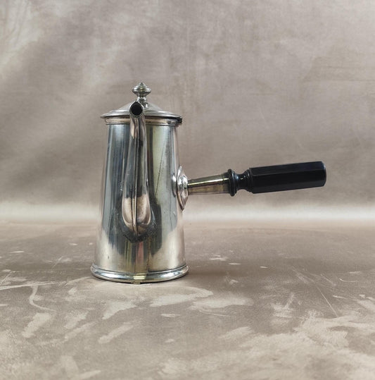 Cafetière verseuse en métal argenté avec Poinçon d'Orfèvre Made in France 1900