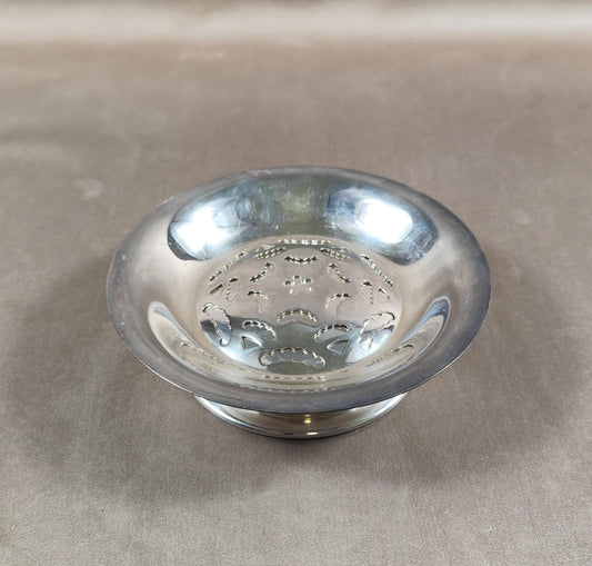 VERY RARE Moule à beurre Coquillor en métal argenté Poinçon d'Orfèvre Made in France Vintage 1950