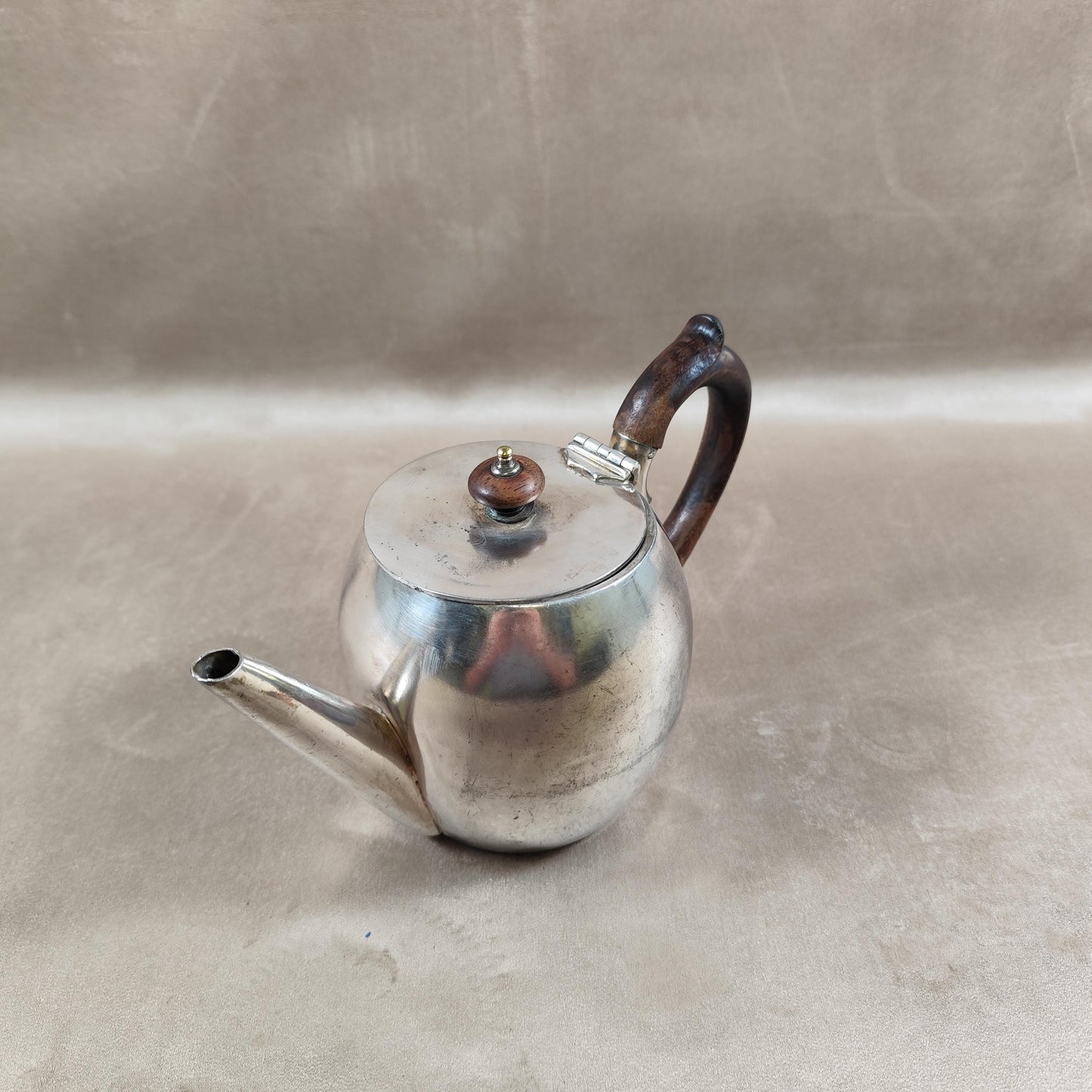 Cafetière en métal argenté HJ Linton Made in England Vintage 1900