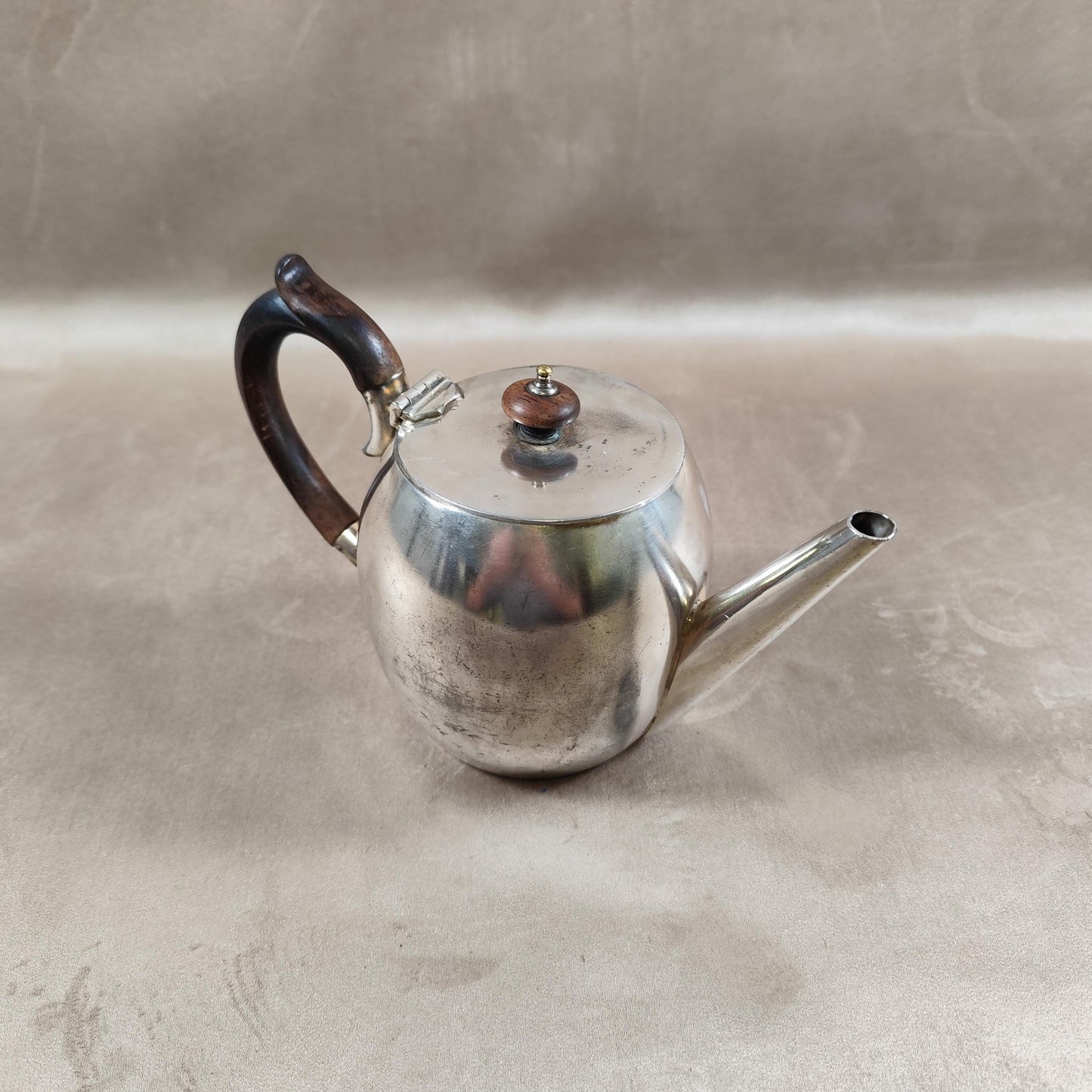 Cafetière en métal argenté HJ Linton Made in England Vintage 1900