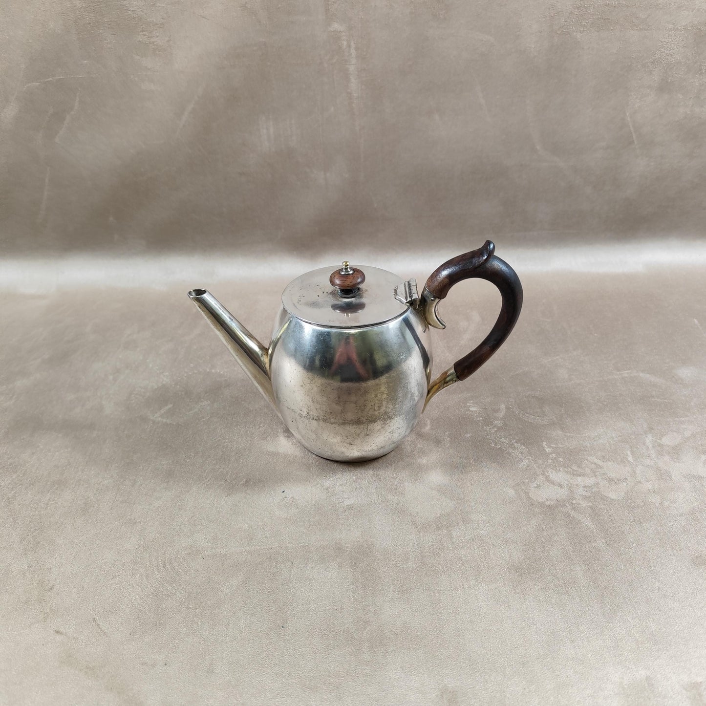 Cafetière en métal argenté HJ Linton Made in England Vintage 1900