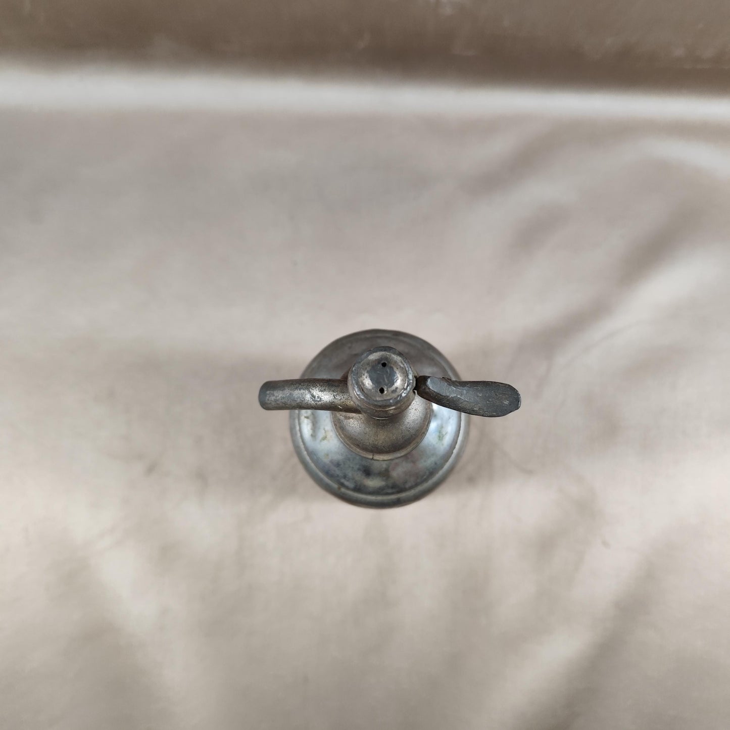 RARE Siphon à eau de seltz en verre et etain sans plomb Made in France vintage  1920