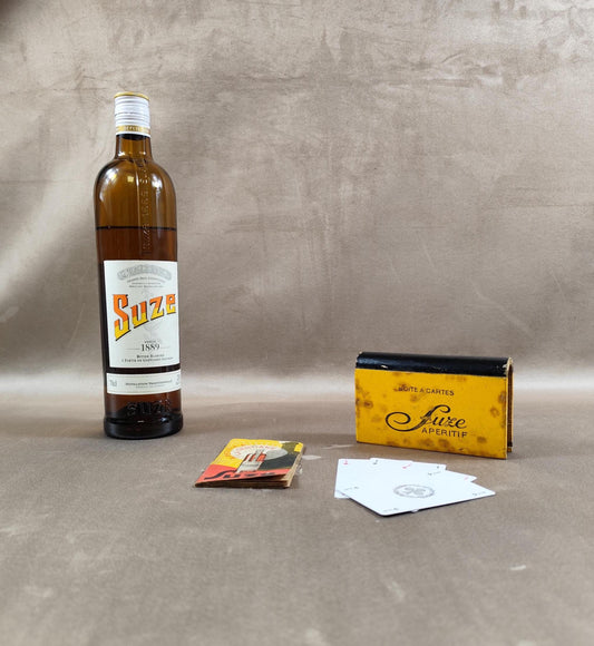 Boite de jeu de 32 cartes Publicitaire Suze Made in France Vintage 1970