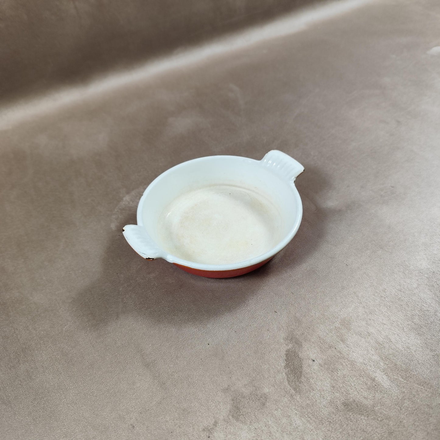 Plat en fonte orange Le Creuset Made in France Vintage 1980