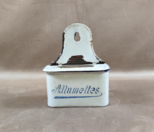 Boite en Métal pour allumettes Made in France Vintage 1970