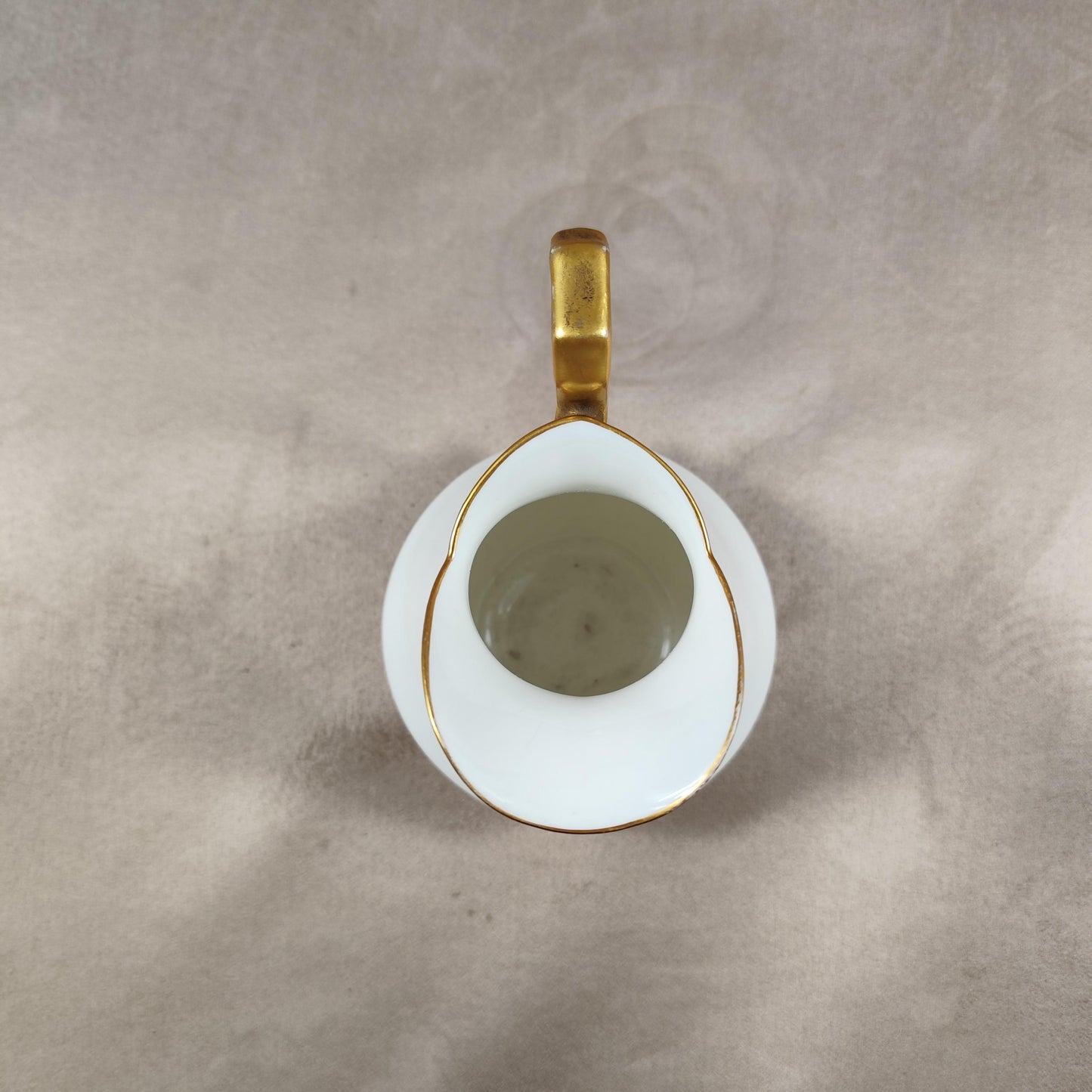 Pichet pot à lait Mansard Rue de Paradis en porcelaine blanche Made in France Vintage 1900