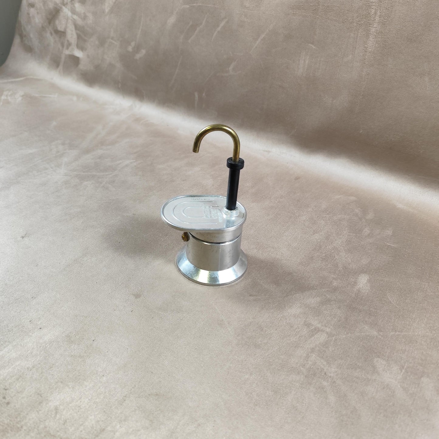 Cafetière Tazza Mini Express pour expresso en acier design par L.Bialetti Made in Italy Vintage 1970