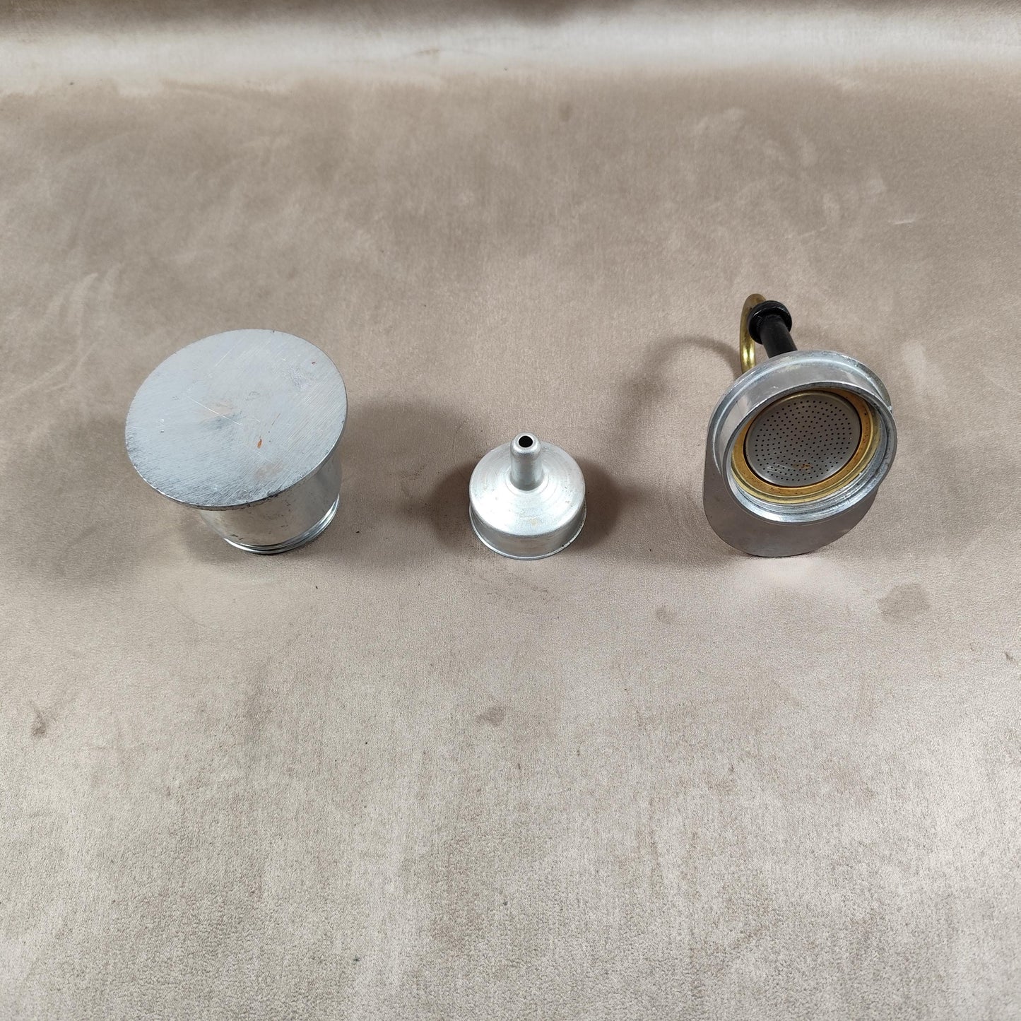 Cafetière Tazza Mini Express pour expresso en acier design par L.Bialetti Made in Italy Vintage 1970