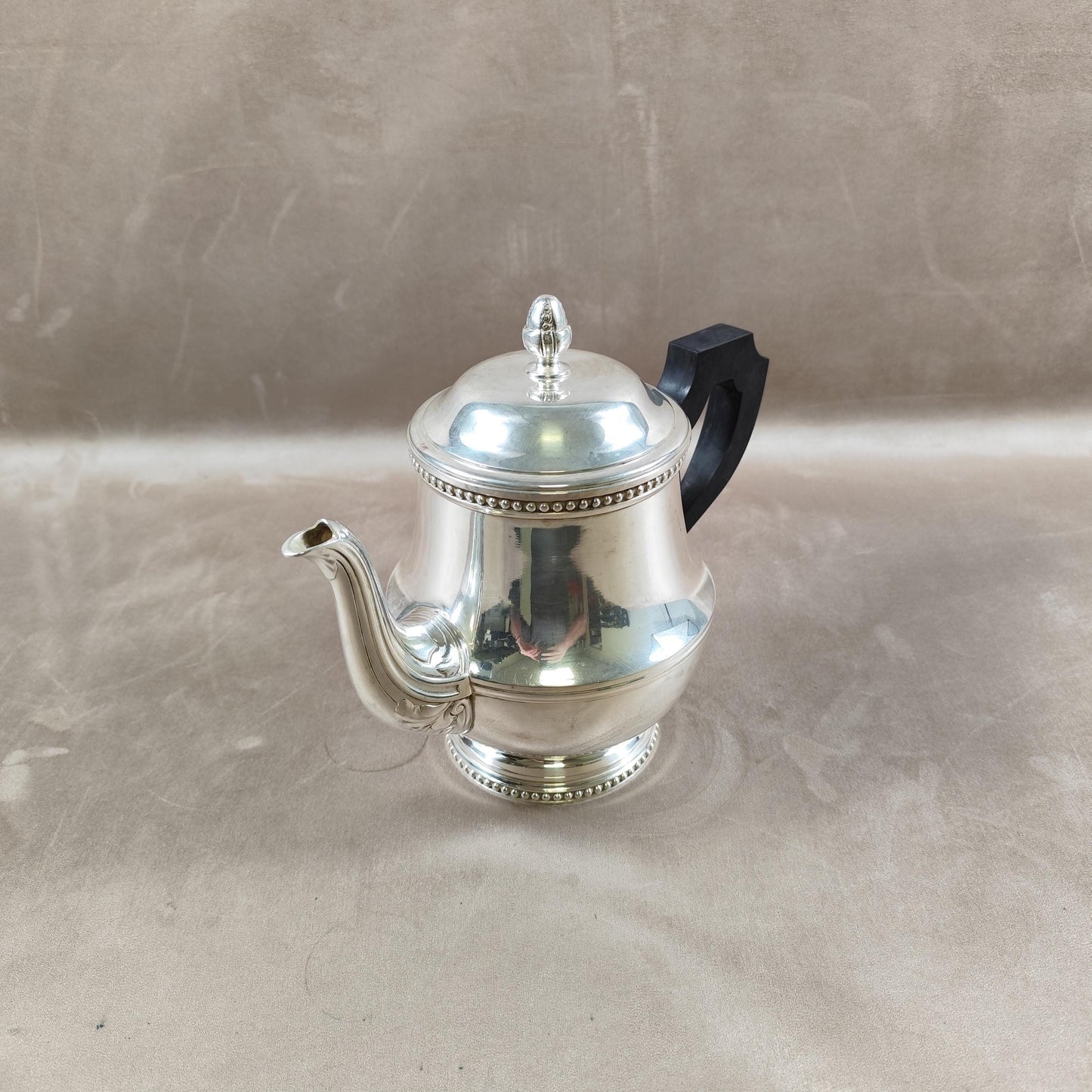 Théière verseuse en métal argenté Ercuis Made in France 1900