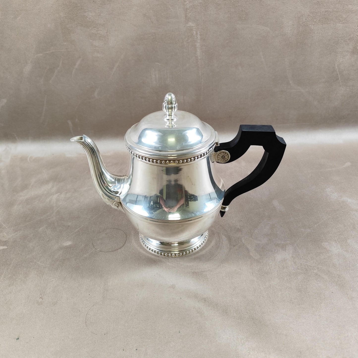 Théière verseuse en métal argenté Ercuis Made in France 1900