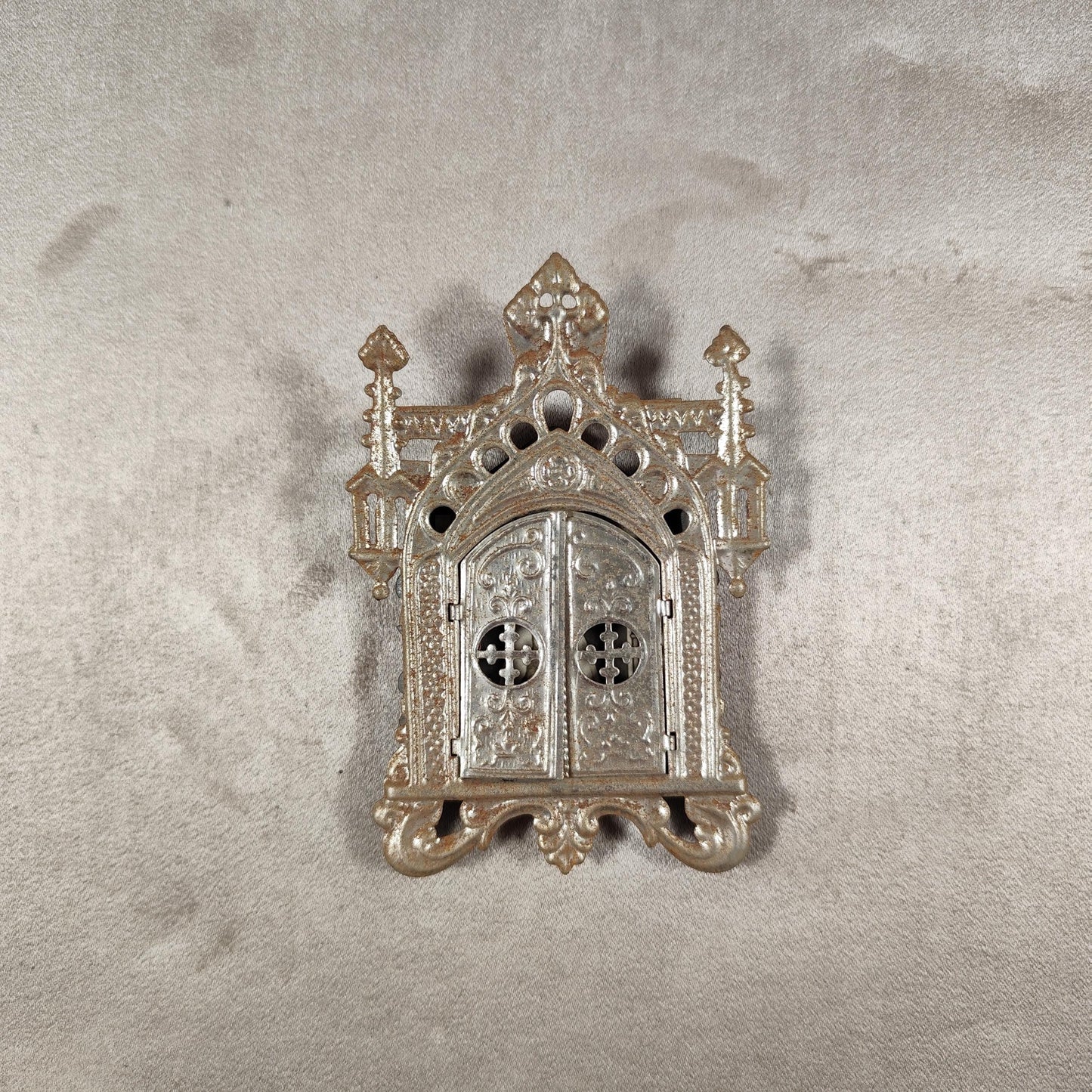 Cadre photo icone orthodoxe en métal Made in France Vintage 1900