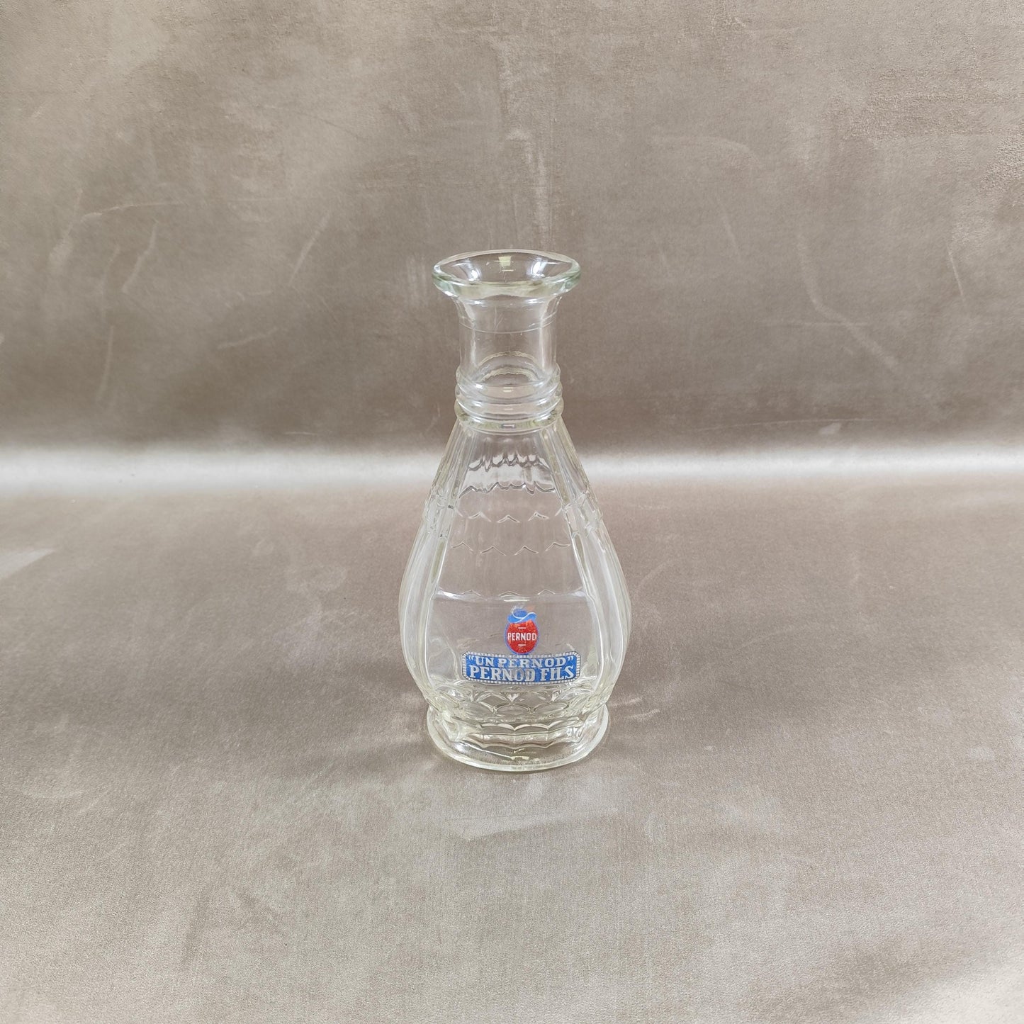 Carafe à eau Pernod Fils en verre Made in France Vintage 1950