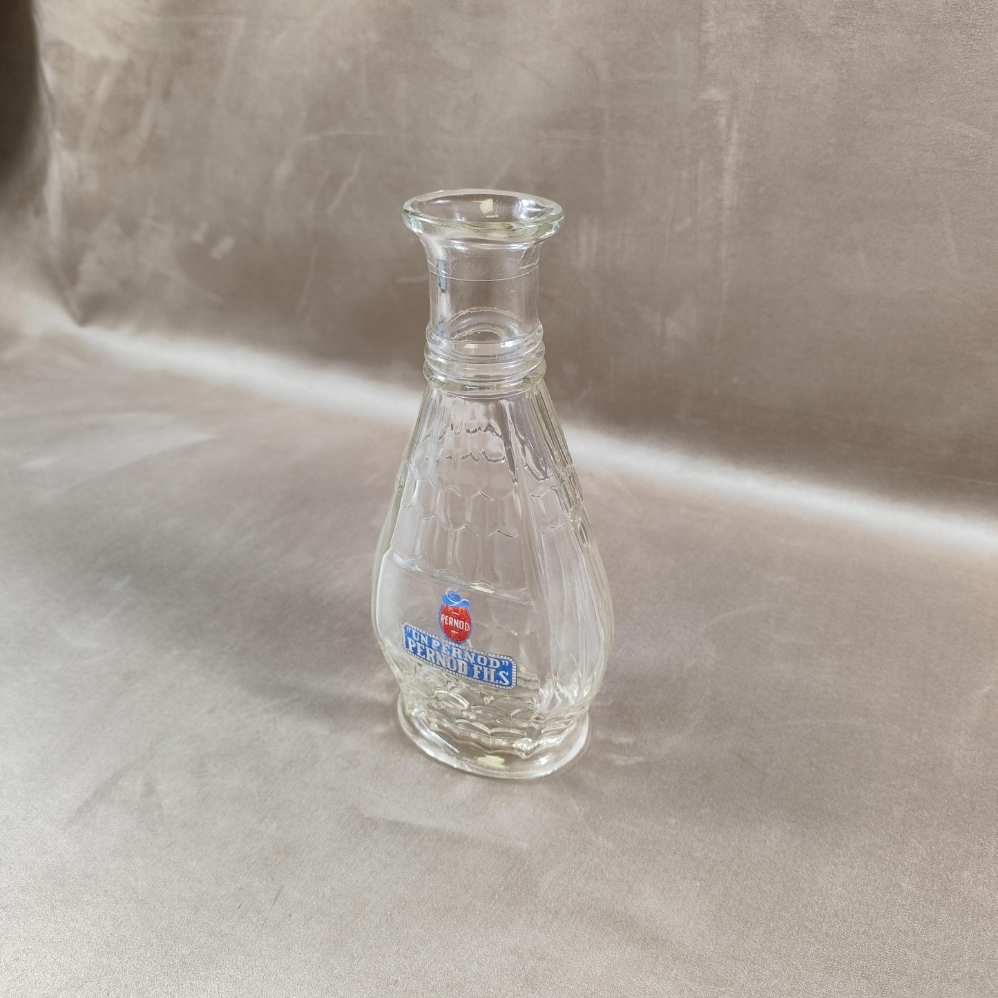 Carafe à eau Pernod Fils en verre Made in France Vintage 1950