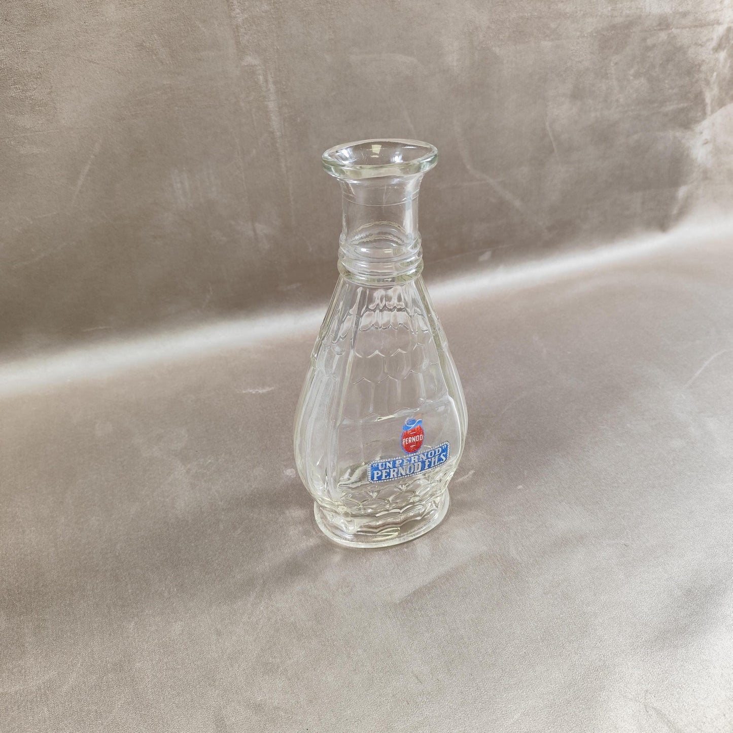 Carafe à eau Pernod Fils en verre Made in France Vintage 1950