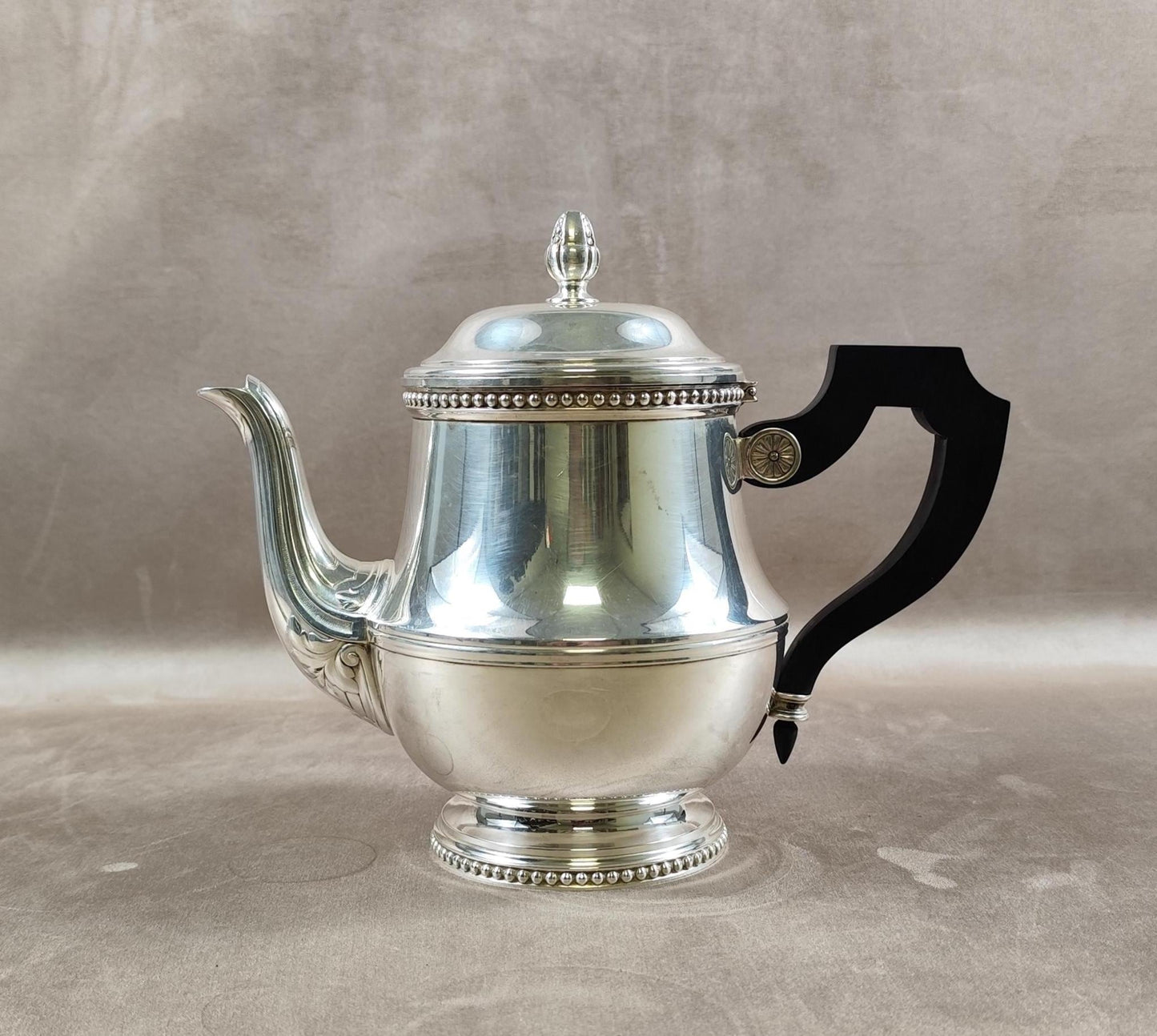 Théière verseuse en métal argenté Ercuis Made in France 1900