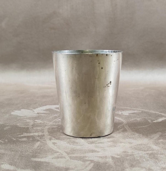 Timbale de baptême Halphen par Christofle en métal argenté Poinçon d'orfèvre Made in France Vintage 1950