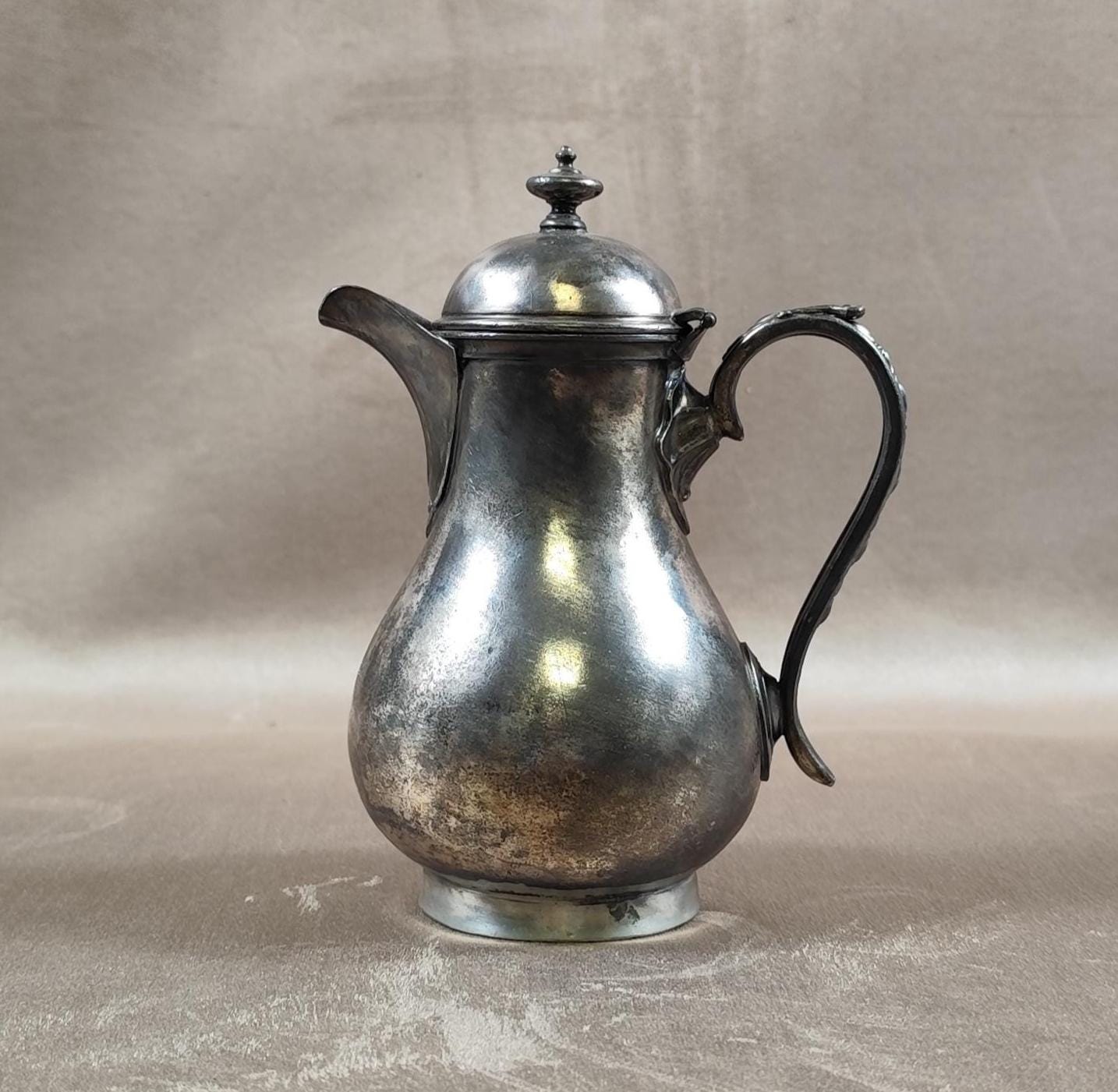 Pichet James Dixon en métal argenté Made in England Vintage 1900