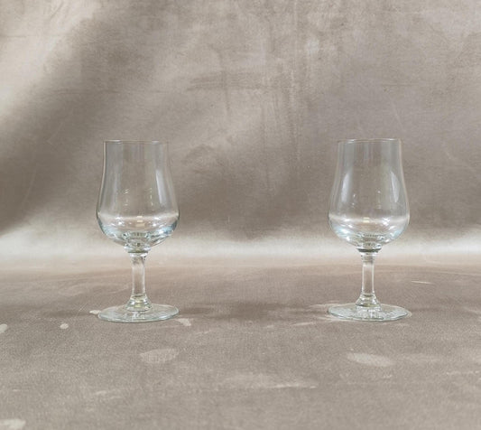 Lot de 2 Flûtes Champagne Joseph Perrier en verre Made in France Vintage 1970