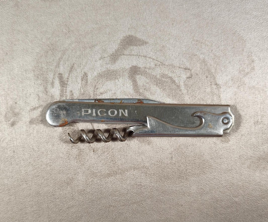 Tire bouchon, sommelier publicitaire Picon en métal Made in France Vintage 1990