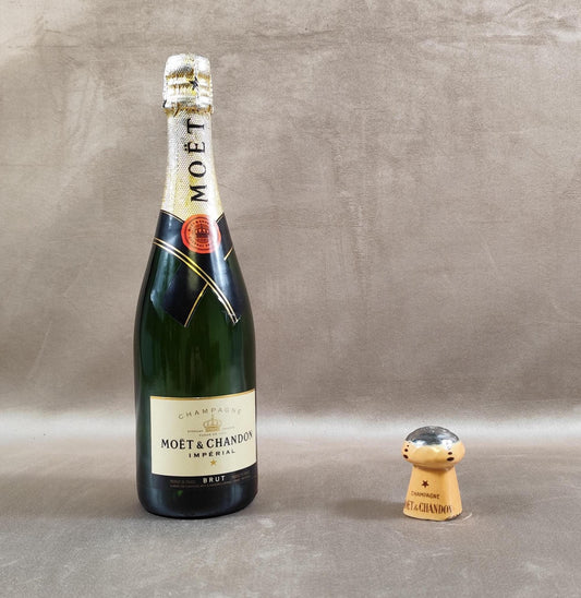 Salière Champagne Moët & Chandon en forme de bouchon Made in France Vintage 1980
