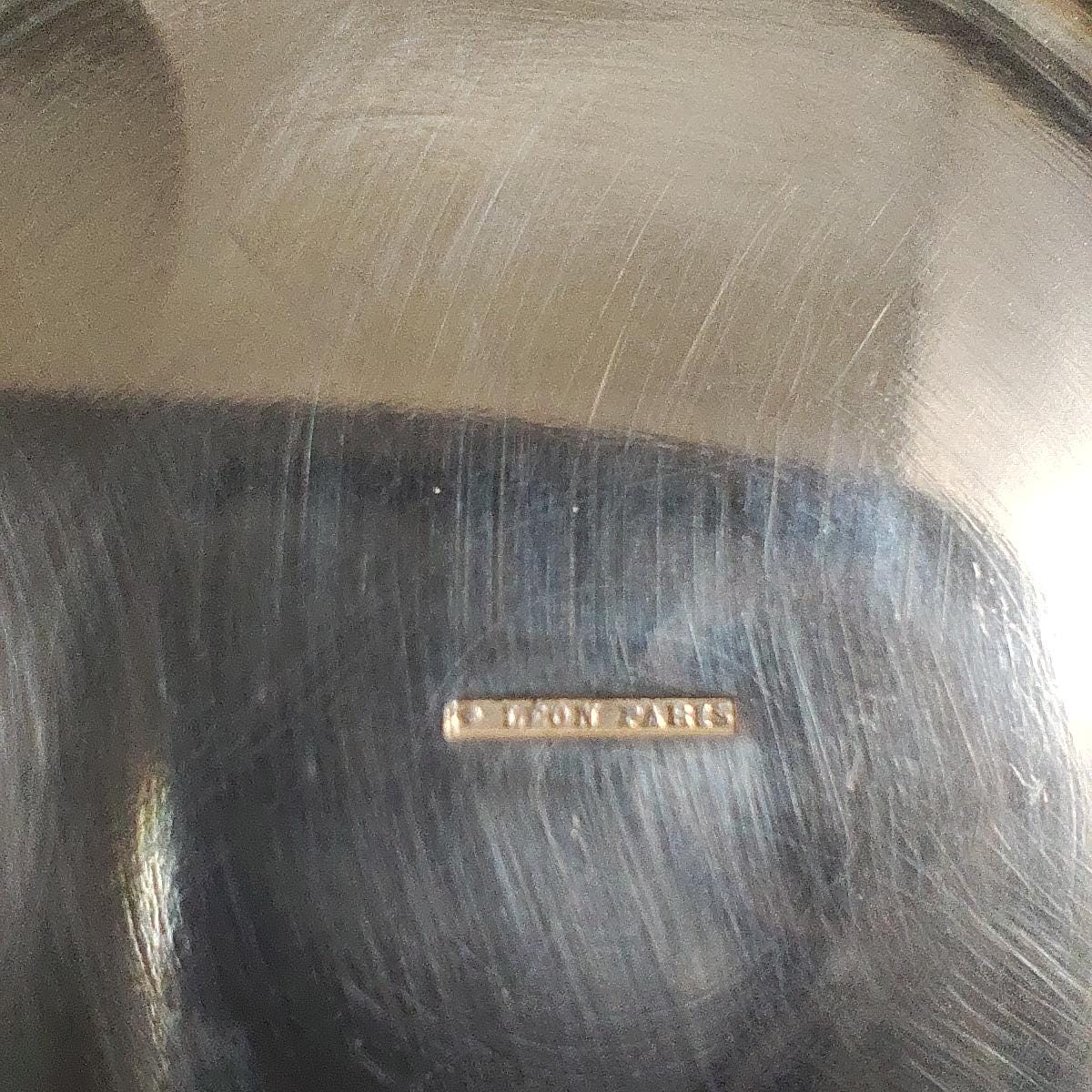 Timbale de baptême en métal argenté Poinçon d'orfèvre Léon Paris Made in France Vintage 1950