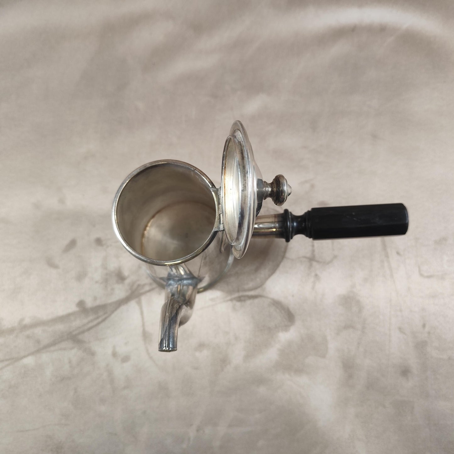 Cafetière verseuse en métal argenté avec Poinçon d'Orfèvre Made in France 1900