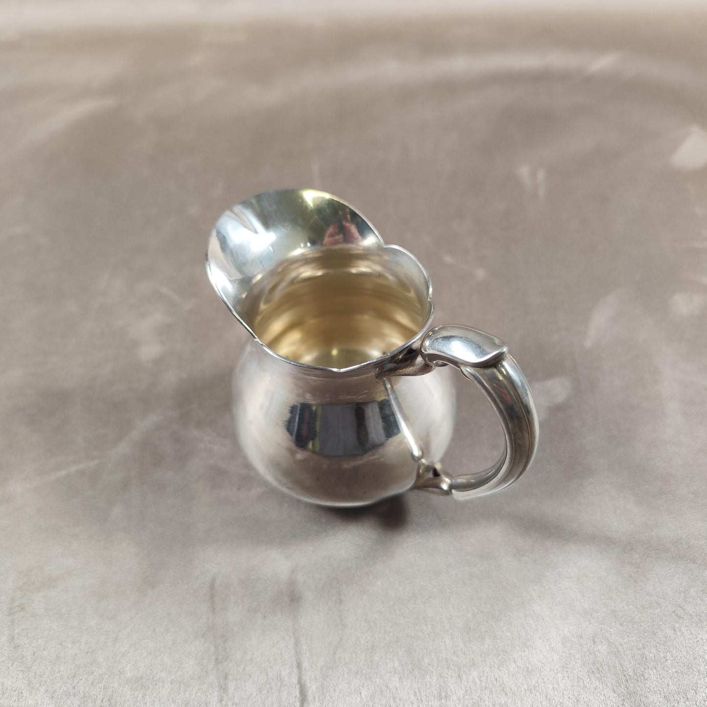 Pichet pot à lait en métal argenté Christofle Made in France Vintage 1960