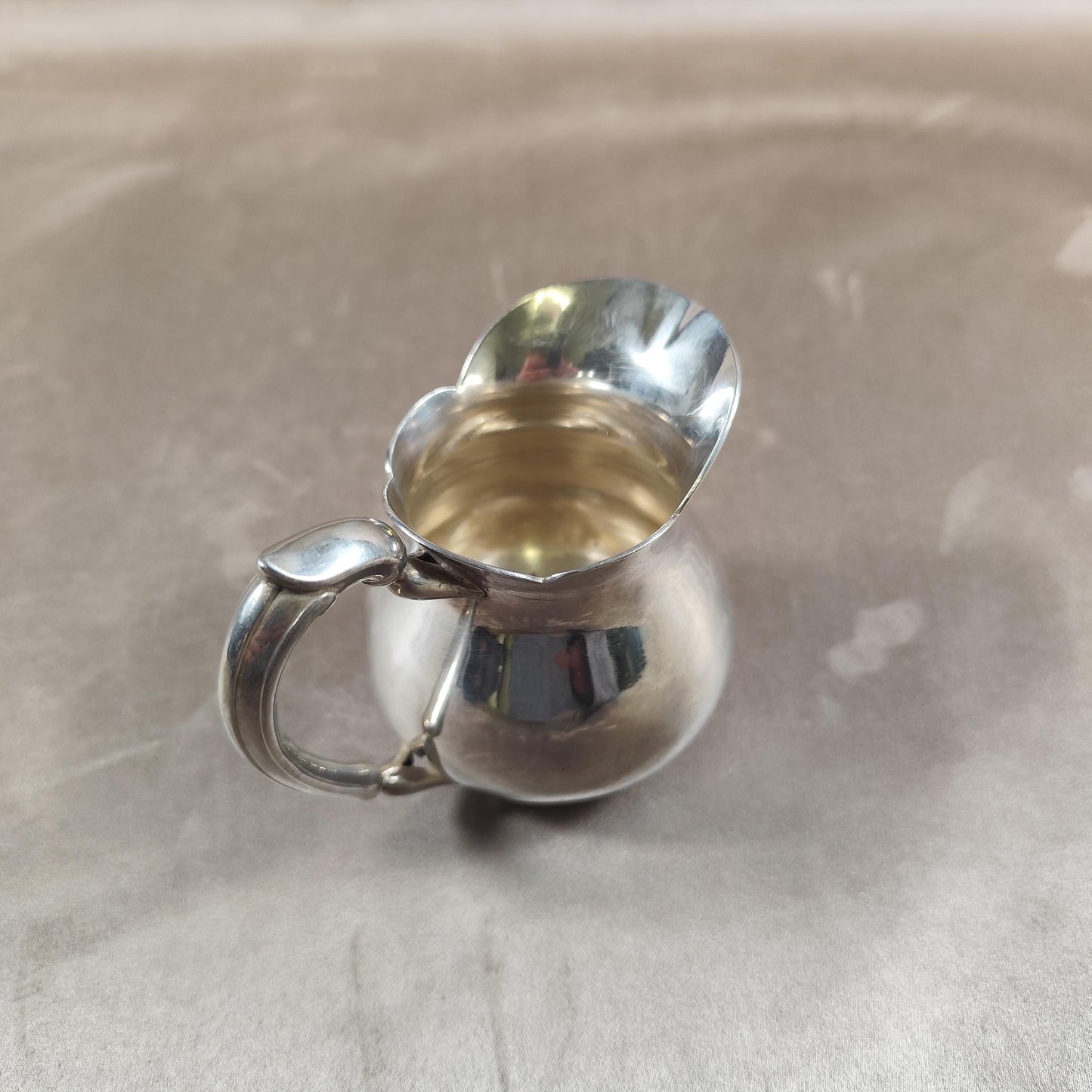 Pichet pot à lait en métal argenté Christofle Made in France Vintage 1960