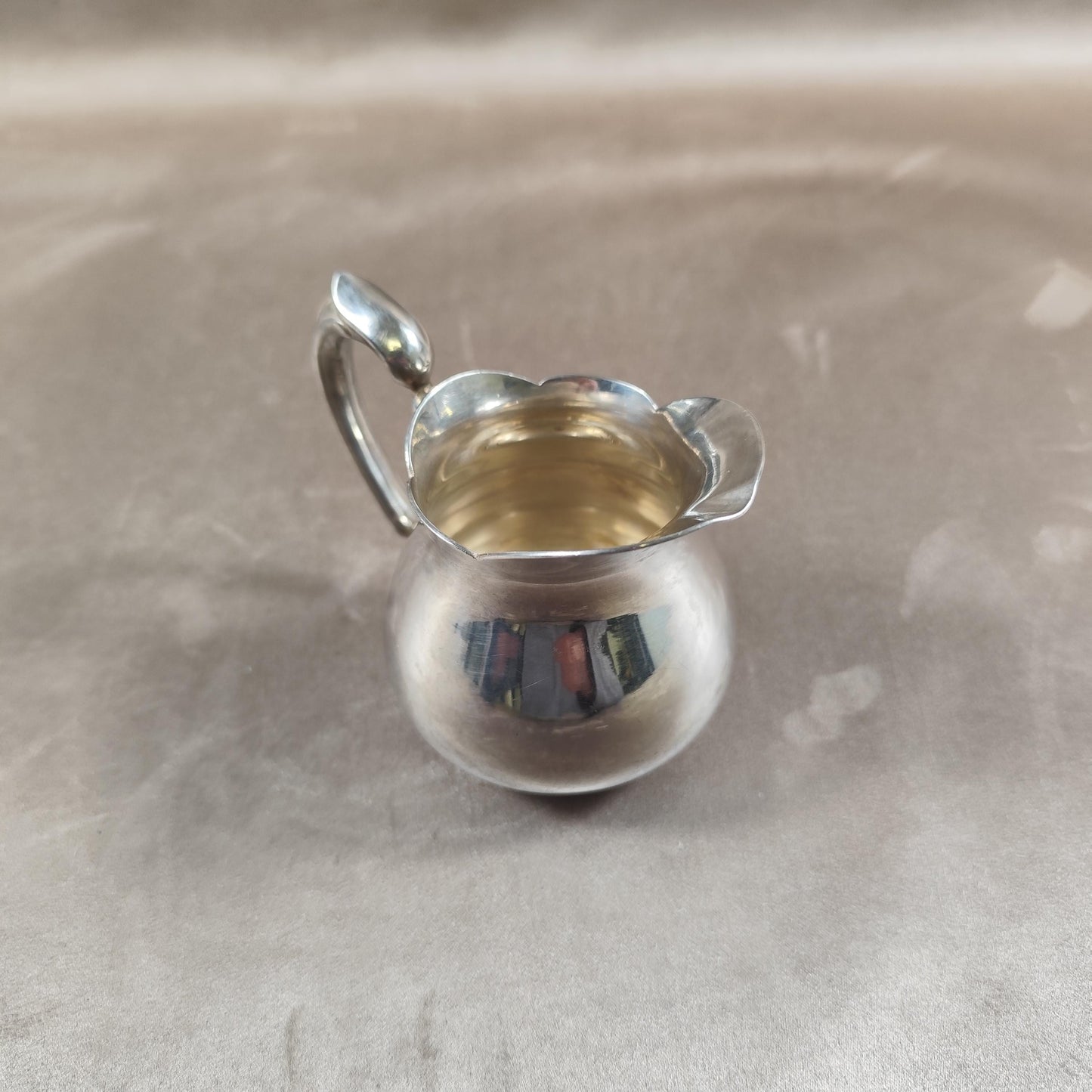 Pichet pot à lait en métal argenté Christofle Made in France Vintage 1960