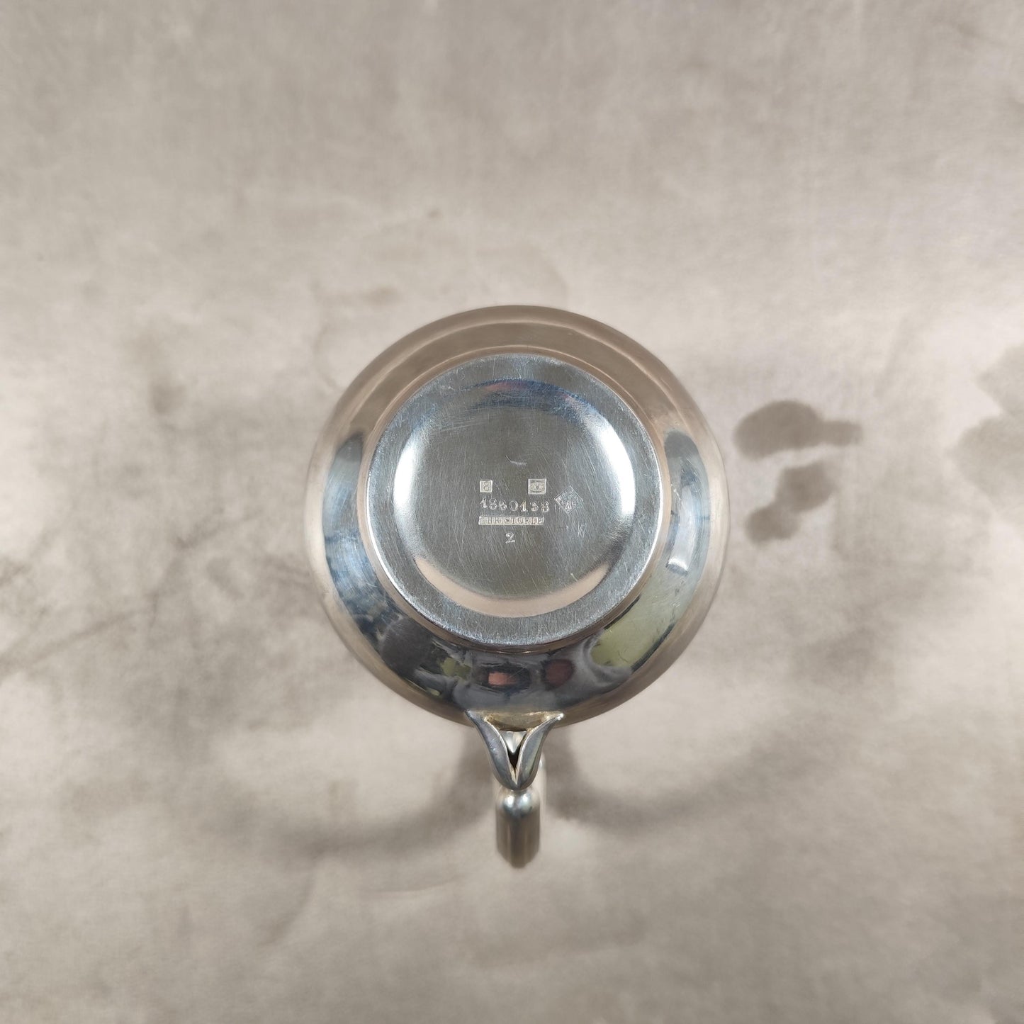 Pichet pot à lait en métal argenté Christofle Made in France Vintage 1960