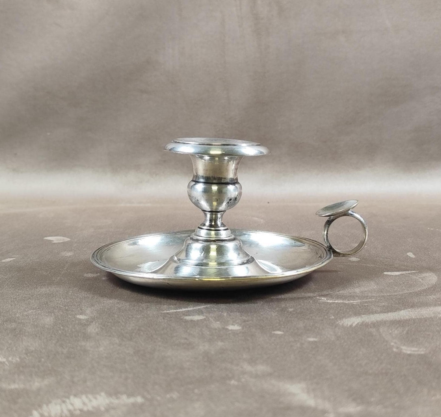 Bougeoir Rat de cave en Métal Argenté Christofle Made in France Vintage 1900