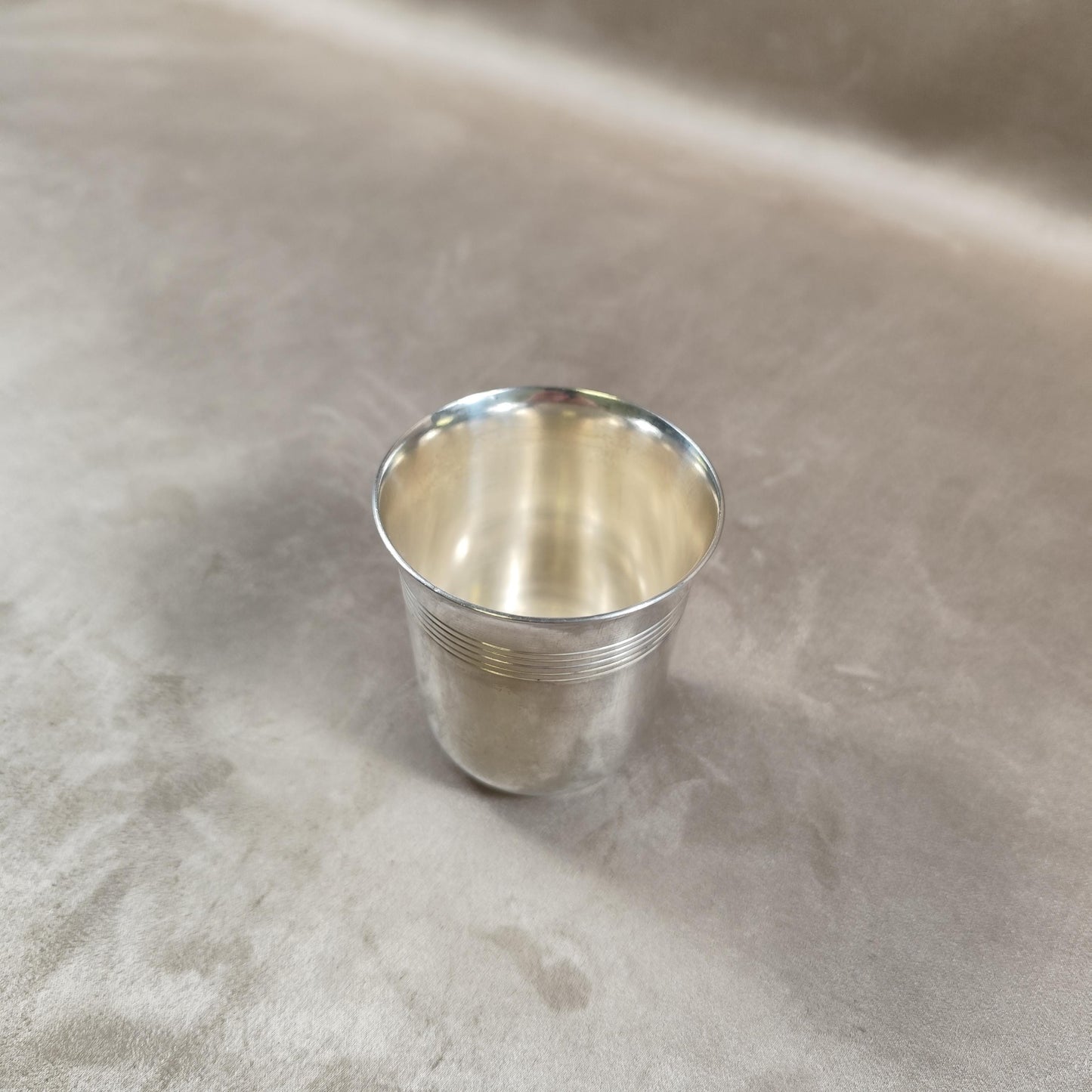 RARE Timbale de Baptême Christofle Gallia en Métal Argentée Made in France Vintage 1970