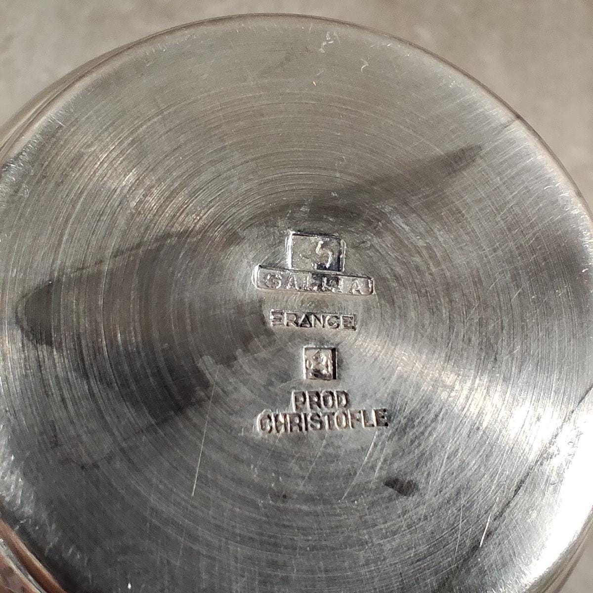 RARE Timbale de Baptême Christofle Gallia en Métal Argentée Made in France Vintage 1970