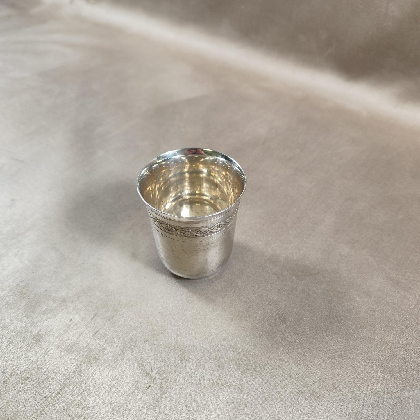 RARE Timbale de Baptême Christofle en Métal Argentée Made in France Vintage 1970