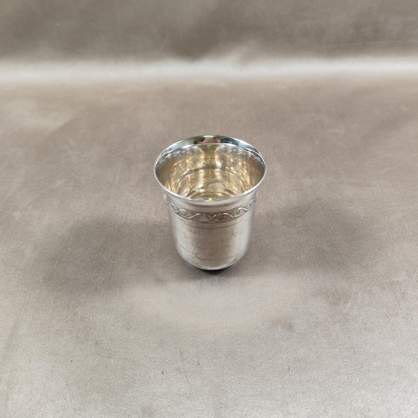 RARE Timbale de Baptême Christofle en Métal Argentée Made in France Vintage 1970