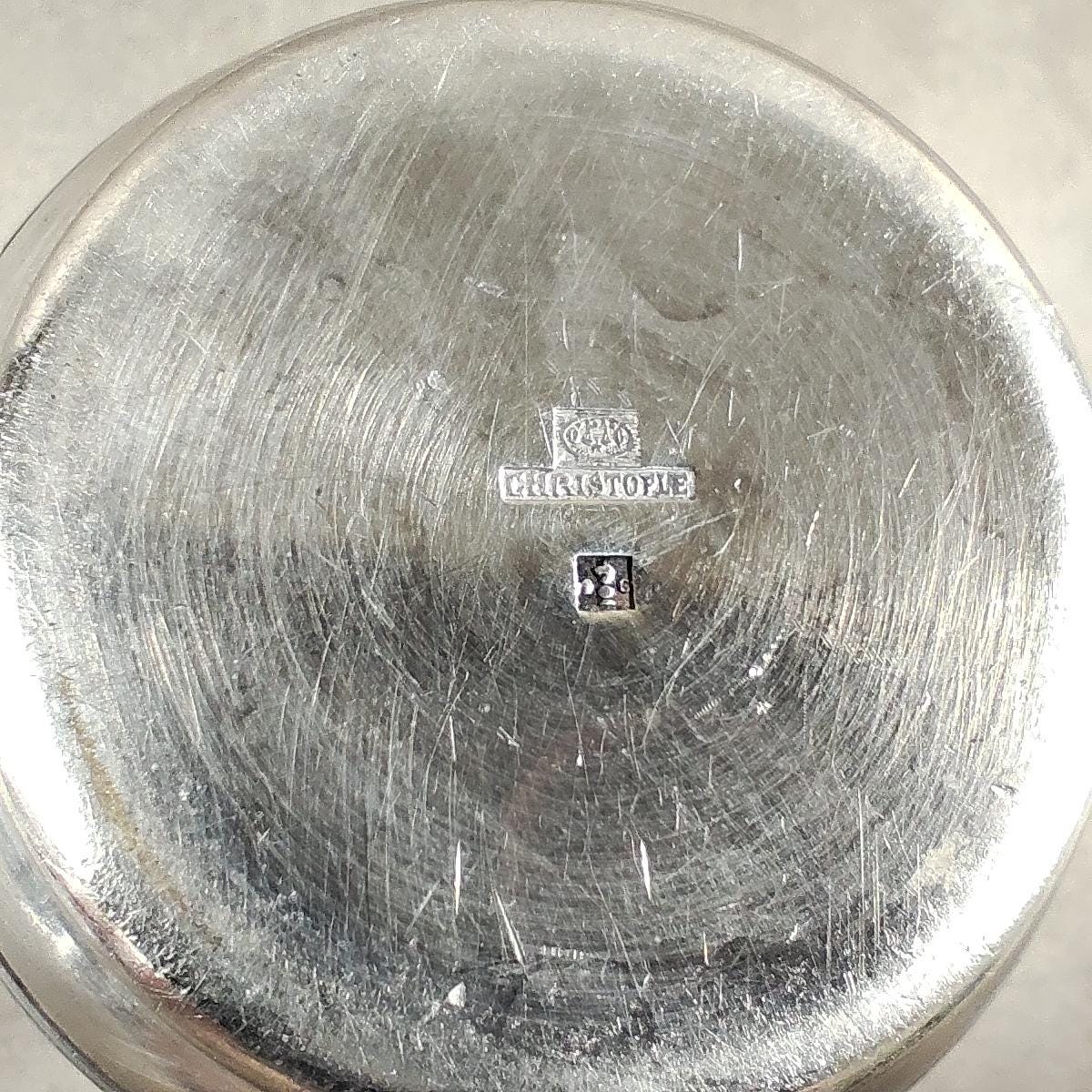 RARE Timbale de Baptême Christofle en Métal Argentée Made in France Vintage 1970