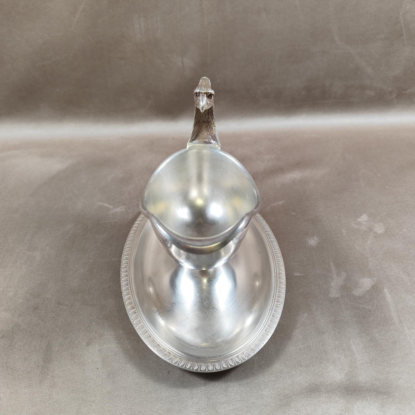 VERY RARE Saucière Christofle Aigle modèle Malmaison style Empire en Métal Argenté Made in France Vintage 1900