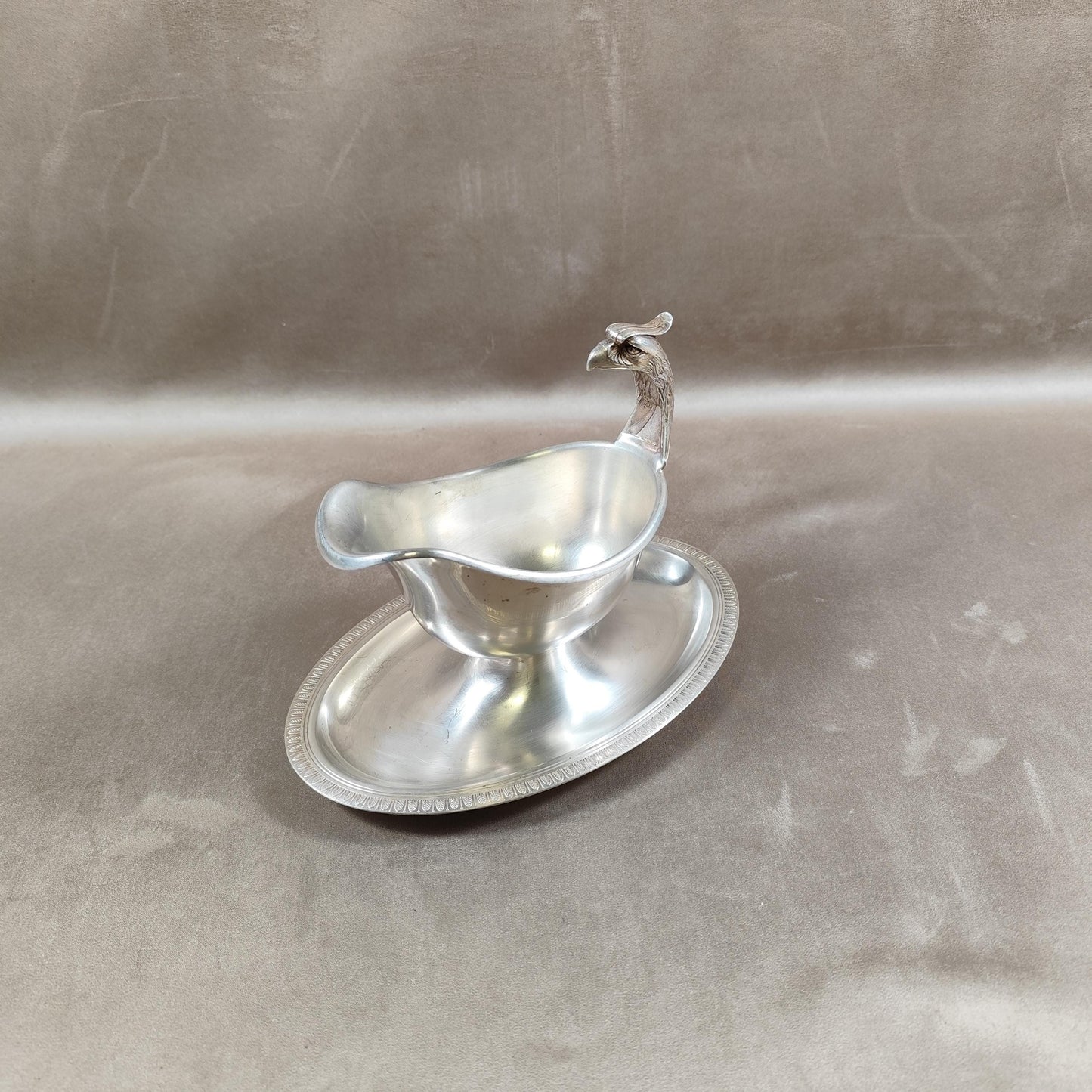 VERY RARE Saucière Christofle Aigle modèle Malmaison style Empire en Métal Argenté Made in France Vintage 1900