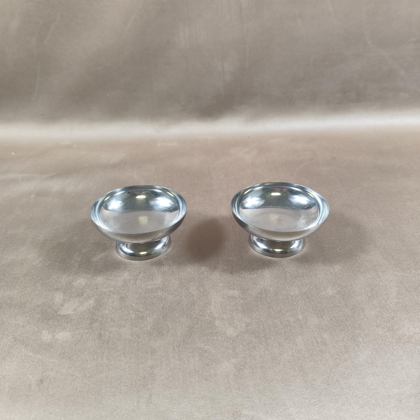 Ensemble de 2 coupes à glace en Inox Made in France Vintage 1980