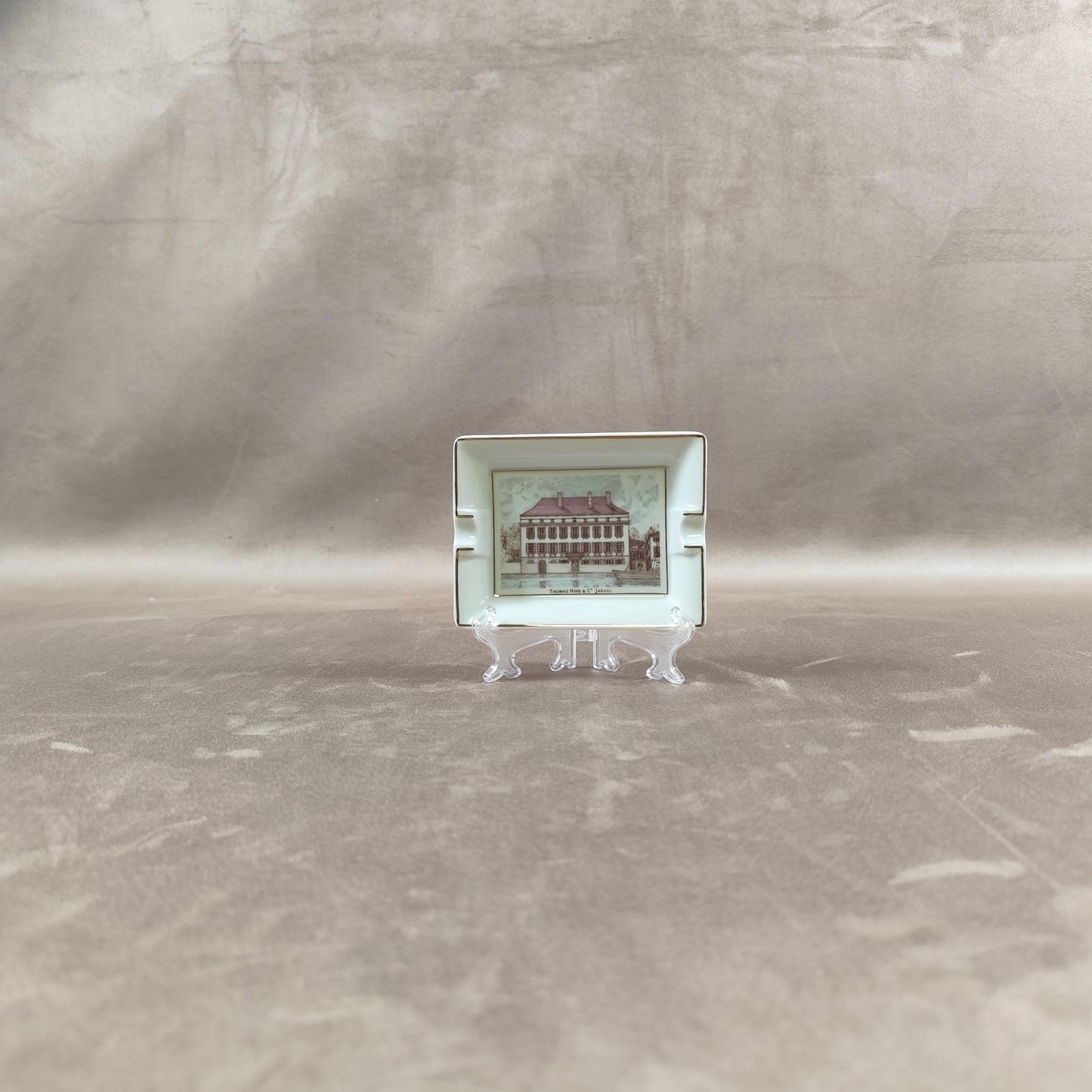 Cendrier Publicitaire Cognac Thomas Hine & Cie Jarnac par Artoria Limoges Made in France Vintage 1970