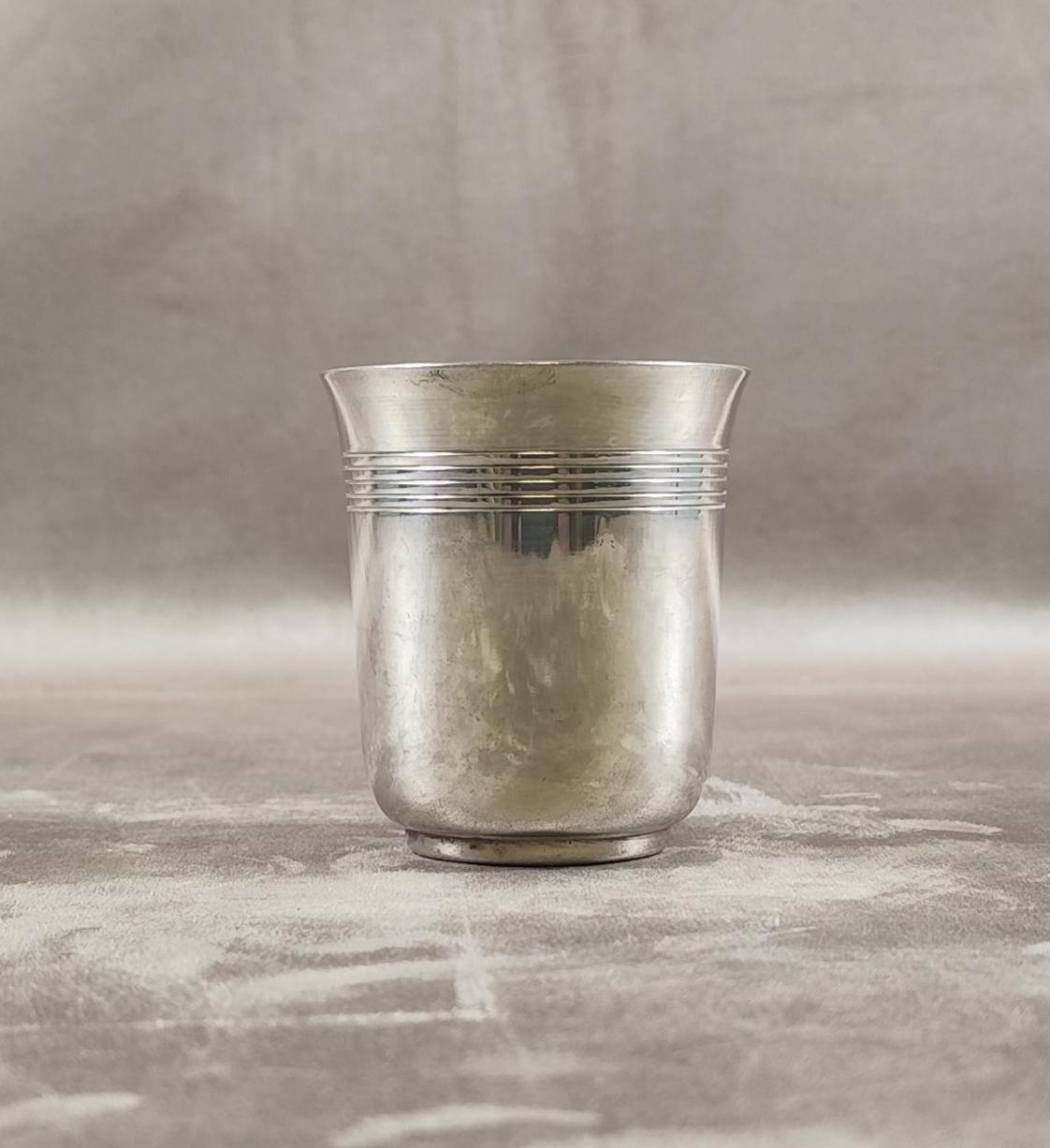 RARE Timbale de Baptême Christofle Gallia en Métal Argentée Made in France Vintage 1970