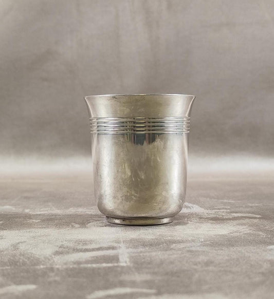 RARE Timbale de Baptême Christofle Gallia en Métal Argentée Made in France Vintage 1970