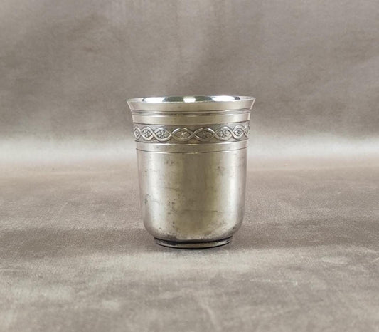 RARE Timbale de Baptême Christofle en Métal Argentée Made in France Vintage 1970