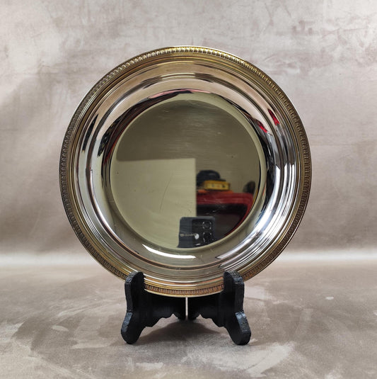 Plat creux Christofle en métal argenté ligne Malmaison  avec poinçon d'orfèvre Made in France Vintage 1900