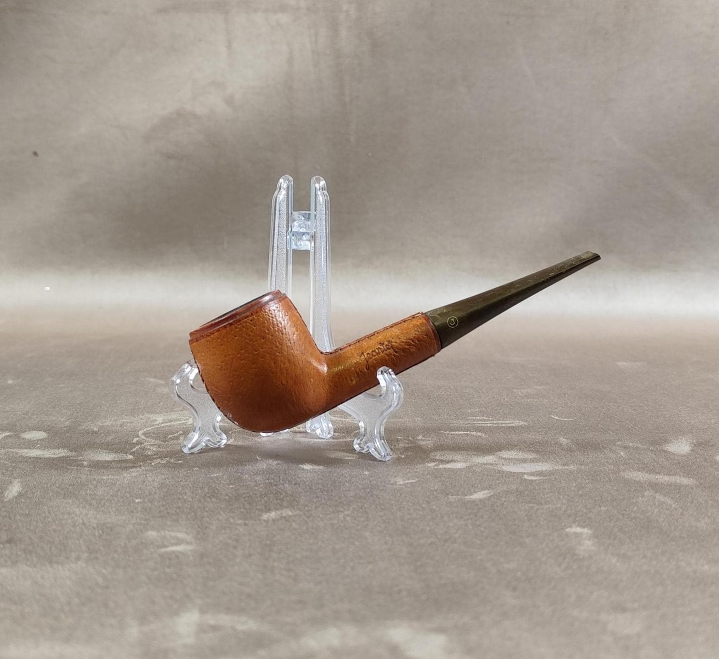 Pipe en Bois et cuir vintage Made in France Vintage 1960