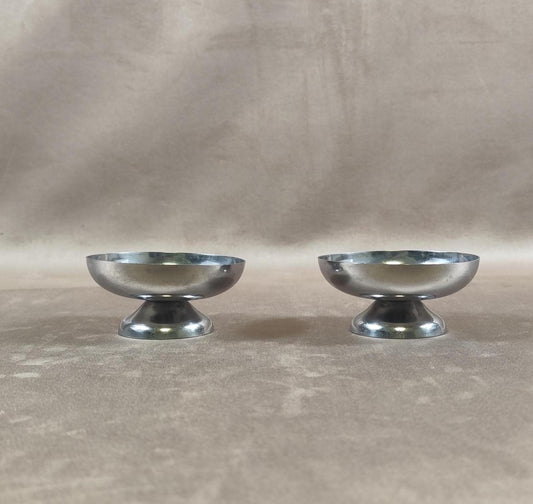 Ensemble de 2 coupes à glace en Inox Made in France Vintage 1980