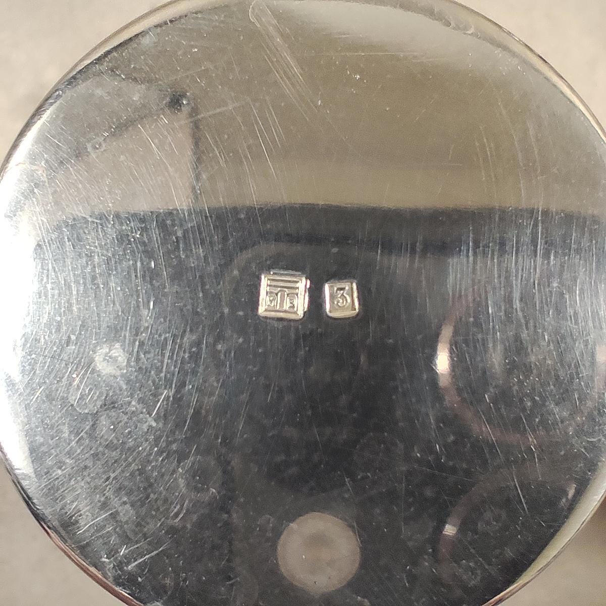 Lot de 6 verres à liqueurs en Métal Argenté avec Poinçon d'Orfèvre Made in France Vintage 1900