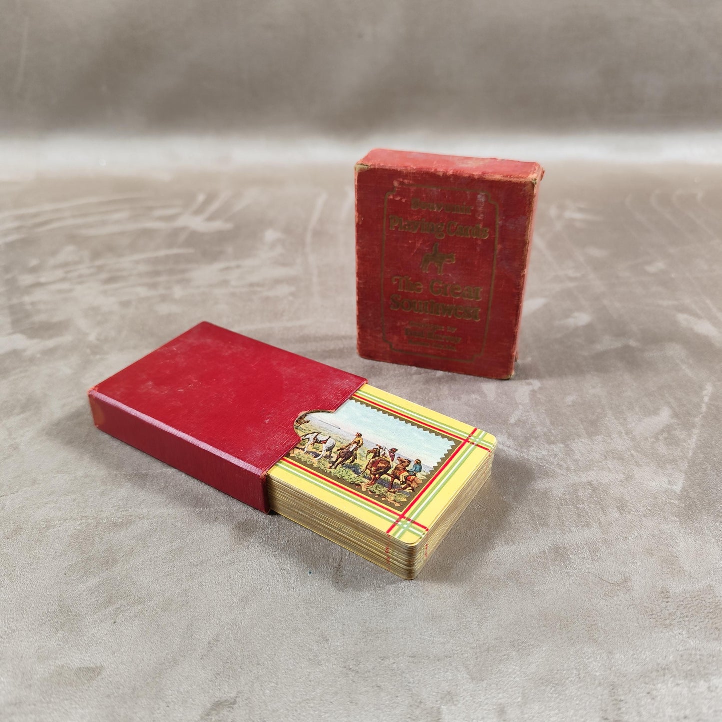 Jeu de 52 cartes Souvenir Sud Ouest des Etats Unis Made in USA Vintage 1960